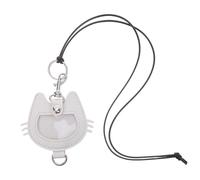 ifundom Pu Leather Cat Head Shape Keychain for Keys and Cat Hair Storage, Memorial Keepsake with Timeless Design, Stylish Bag Pendant for Pet Lovers and Owners