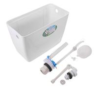 ifundom Pull Handle Toilet Tank for Public Restroom, Wall Mounted Plastic Flush Tank with Effortless Installation and Complete Toilet Installation Parts Kit, Suitable for Factories