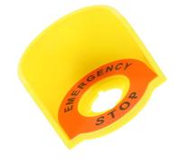 ifundom Push Button Switch Protective Cover with Yellow Protective Guard and Warning Sign, For Industrial Machinery Safety, Easy Installation Waterproof Emergency Shut off Switch