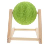ifundom Rabbit Scratch Toy: Natural Sisal Cat Scratching Ball Sisal Rope Kittens Claw Scratcher Rotating Ball Interactive Nail Scratching Post For Indoor Pets