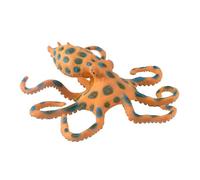 ifundom Realistic Blue-ringed Octopus Figurine Small Plastic Marine Animal Model Educational Ocean Creature for Biology Learning and Sea Life Decoration