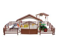 ifundom Realistic Boys and Girls Farm Scene Prop Farm Toys Set Mini Animals Figurines for Decor