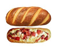 ifundom Realistic Bread Pillow Set Cozy Boys and Girls Pillow Living Room 3d Bread Shape Family Decor