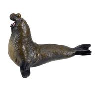ifundom Realistic Three-dimensional Brown Elephant Seal Ornament Plastic Toy Decoration that Does Not Fade, for Home or Outdoor Decoration and Educational Use for Children