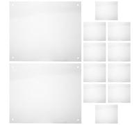 ifundom Removable Pet Cage Splash Guard Panels 12pcs 21x26cm 100 Cable Zip Ties for Rabbit Guinea Pig Ferret Cage Waterproof Liner and Habitat Protector