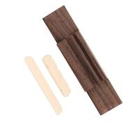 ifundom Replacement Parts Sturdy Musical Instrument Accessories Nut and Saddle in Brown Wood Ukulele Bridge Improve Tone and Performance Effects Suitable for Guitar and Ukulele