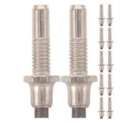 ifundom Replacement Walking Stick Tips 12Pcs Tungsten Steel Spike Ends for Hiking and Trekking Poles Compatible Most Outdoor Walking Sticks