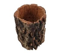 ifundom Reptile Hideout Lizard Cave Hide for Leopard Gecko Toy Realistic Hollow Tree Trunk Decor as Reptile Hideout Decor for Snake Shelter and Turtle Cave in Rainforest Terrarium Setup