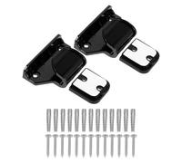 ifundom Retractable Stair Gate Replacement Parts Kit Black Wall-mounted Hardware Brackets Anchors Screws for Pet Fence Repair and Safety Quick Installation and Gate Latches for Indoor Use