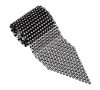 ifundom Rhinestone Neck Tie Sparkly Long Narrow Necktie for Women and Men Bling Accessory with Elegant Shimmering Accents Stylish Party and Formal Wear Jewelry