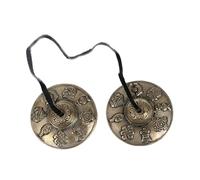 ifundom Ring The Bell Pure Copper Handmade Cymbal Bell Religious Style Percussion Instrument for Yoga Meditation Beautiful White Copper Finish
