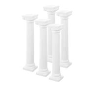 ifundom Roman Column Miniature Pillars 5Pcs Decorative Statues for DIY Wedding Table Decorations and Sand Table Props