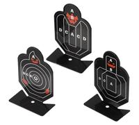 ifundom Rotatable Metal Shooting Targets 3Pcs Compact Precision Practice Boards Self-Resetting for Outdoor Range Training