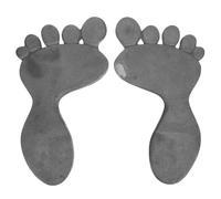 ifundom Rustic Cast Iron Garden Footprint Stepping Stones Durable Vintage Lawn Walkway Mats for Outdoor Pathways and Courtyards Weather Resistant Decorative Ornaments