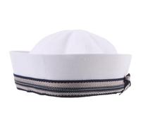 ifundom Sailor Hat for Women with Bow Knot, Navy Blue Nautical Cap 56-58cm, Yacht Captain Costume Headwear for Summer Beach and Photography Parties