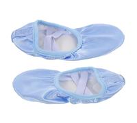 ifundom Satin Ballet Shoes with Non Slip Sole for Dance Practice Lightweight Flexible Slippers for Precise Movement and Safety in Ballet Classes Sky Blue