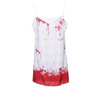 ifundom Scary Ghost Bride Costume Dress for Women L/XL, Bloody Dead Bride Halloween Costume with Vintage Cemetery Style, Spooky Cosplay Outfit for Halloween Party and Event