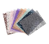 ifundom Scrapbook Decorative Lace Papers 10 Sheets A5 Colored Washable Material for Junk Journaling and Craft Projects