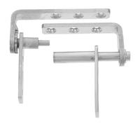 ifundom Self-Closing Stainless Steel Hidden Door Pivot Hinges Double-Action for Household Bookcase and Cabinet Doors, Concealed Half Waist Design with Top and Bottom Pivot System