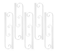 ifundom Shepherd Hook Plant Label Stakes and Artistic Style Iron 20pcs Silver with Versatile Application for Garden Markers for Outdoor Balcony Flower Planter Hanging