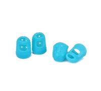 ifundom Silicone Guitar Fingertip Protectors Reduce When Playing 4 Pcs Finger Caps in Sky Blue, Easy to Put and Take and Suitable for Banjo and Ukulele Beginners and Guitarists for Banjo