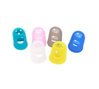 ifundom Silicone Guitar Fingertip Protectors Ventilated Finger Guards 10pcs Close the Skin Random Color for Guitar and Ukulele for Practicing Beginners