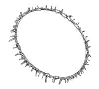 ifundom Silver Thorn Crown with Resistant to Deformation and Portable Features Hair Accessory for Women and Girls, Metal Party Headpiece for Masquerades and Festive Celebrations