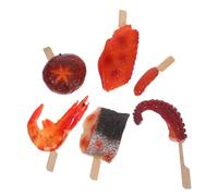 ifundom Simulated Barbecue Food Fake Shrimp Props and Simulation Food Chicken Leg for Kitchen Prop Lifelike Fake Meat Model for Pretend Play Display for Indoor Outdoor Photography