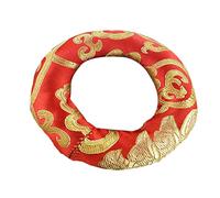 ifundom Singing Bowl Cushion for Meditation with Fine Cotton Cloth Material, Practical Design to Fix Sound Bowls, 18cm Diameter Pad Suitable for Yoga and Mindfulness Practices Random Random Color