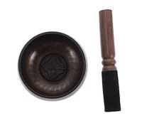 ifundom Singing Bowl Meditation Buddha Sound Bowl Simple Wooden Rod for Yoga Practice and Desktop Decorations