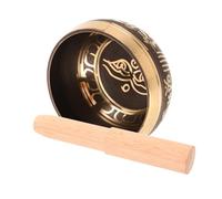 ifundom Singing Bowl Set Beautiful Aesthetic Design with Wooden Mallet Copper Decorative Sound Bowl Handmade to Calm the Mind and Improve Focus for Meditation and Yoga for Home