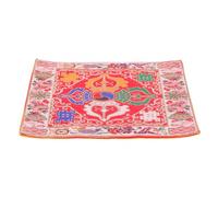 ifundom Singing Bowl Slip Mat Dual-layer for Religious Sound Bowl Use Delicate Buddhist Pad Cushion Creative Mandala Floor Cushion for Yoga Practice