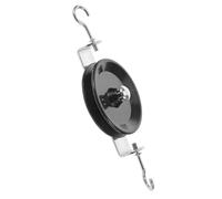 ifundom Single Pulley with Hook for Physics Experiment Fixed Pulley Roller Made of Iron and Plastic Versatile Design Enhancing Understanding and Mechanics for Student Experiments