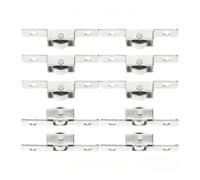 ifundom Sliding Door Pulley Wheels 10pcs Iron Silver Finish Sliding Roller Replacement for Mosquito Window Wheels Track Guide Wheel