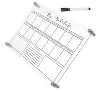 ifundom Small Acrylic Dry Erase Whiteboard with Pen, Erasable Desktop Board Not Easy to Deform Or Break, for Home and School Use