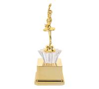 ifundom Small Gold Dance Trophy Cup for Ballet Competition, Plastic Sports Award Trophy for Contest Winners, Participation Souvenir, Mini Dance Competition Prize