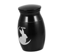 ifundom Small Stainless Steel Rabbit Urn for Pet Ashes Keepsake Cremation Urn for Memorializing Small Pets Compact Metal Ash Holder for Rabbits and Other Loved Animals