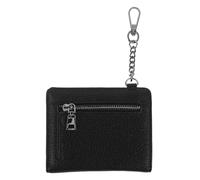 ifundom Small Women’s Bifold Pu Leather Wallet with Zipper Pocket - Compact Mini Credit Card Holder for Travel and Everyday Use - Black Ladies’ Purse
