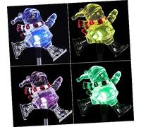 ifundom Solar Snowman Light Stake Energy Saving Outdoor Decoration for Christmas Garden Lawn Durable Weather Resistant Solar Powered Design Holiday Ornament