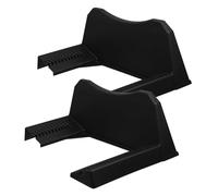 ifundom Spare Tire Mount and Carrier Bracket Adjustable Black Steel Automobile Wheel Holder for Utility Trailers, Trucks, and Rvs, Heavy-duty Tire Stand for Outdoor Vehicle Storage