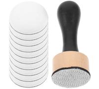 ifundom Sponge Stamp Set for Painting 1 Wooden Handle and 10 3D Foam Sponges, DIY Craft Tool for Artists and Painting Stampers