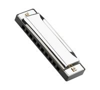 ifundom Stainless Steel 10 Hole c Diatonic Boys and Girls Harmonica Small Musical Instrument Toy for Beginners Toddler Adults Portable Music Instrument