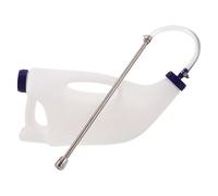 ifundom Stainless Steel Calf Bottle Feeder with Handle for Lamb Goat Cow Nursing Ergonomic Livestock Feeding Tool for Milk Water Medication Administration Farms