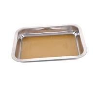 ifundom Stainless Steel Dissection Tray with Wax Tray for Lab Biology Experiments, Single-piece Lab Organizer Pan for Teaching and Scientific Dissection Use