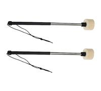 ifundom Stainless Steel Drum Mallet Percussion Stick with Felt Head and Abs Handle, Sturdy Drum Accessories for Students and Professionals to Improve Sense of Rhythm