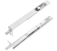 ifundom Stainless Steel Flush Bolt Door Lock for Door Security with Concealed Design and Easy to Install Silver Finish and Privacy Protection