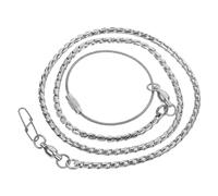 ifundom Stainless Steel Parrot Anklet Chain Anti-off Foot Chain for Birds Suitable for Cockatiels Lovebirds and More Thick Design for Pet Safety