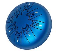 ifundom Steel Tongue Drum 5.5 Inch 8-Tone Percussion Instrument Mallets Carry Bag Stainless Steel Drum for Beginners Music Education Parties