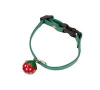 ifundom Strawberry Bell Adjustable Green that Does Not Hurt Pet's Neck Pet Collar Ceramic Creative Stylish Necklace for Cats and Dogs for Outdoor Walking