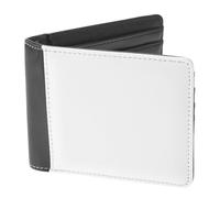 ifundom Sublimation Wallet Blank DIY Folding Pu Coin Purse for Men Id Window Card Slots for Father's Birthday Christmas